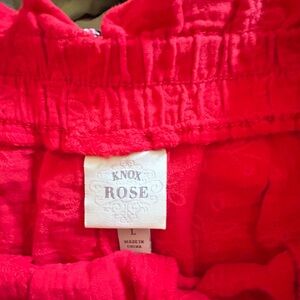 Knox Rose Kids Vibrant Red Pants